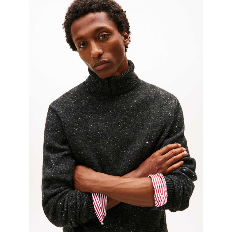 Tommy Hilfiger Wool Blend Donegal Roll Neck Jumper image number 2